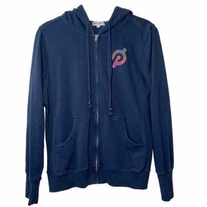 Peloton Blue Full Zipper Hoodie - Large